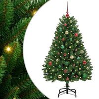 arbol de navidad artificial verde 150 cm pvc y metal vidaxl