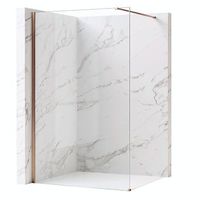pared de la ducha rea flexi transparent brush copper 80