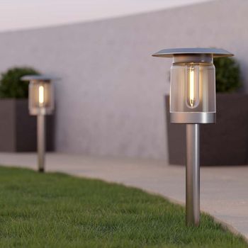 Solar Newbury Garden Stake Lights - 2 Pack