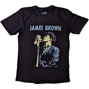 James Brown Tops y Camisetas Holding Mic para mujer