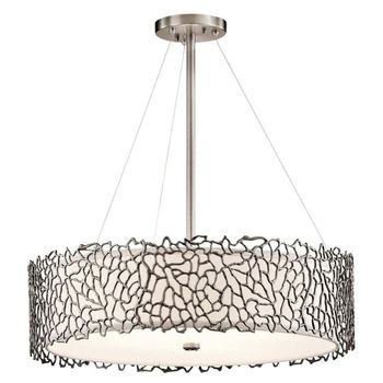Lámpara de techo silver coral (4 luces)