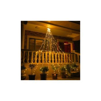 Guirnalda Solar Para Exteriores - Guirnalda De Luces Para Exteriores Con 9.350 Tiras De Luces Led, Para Árbol De Navidad Artificial [clase Energética