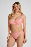 hunkemoller tanga marine rosa
