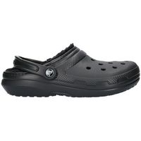 crocs zuecos sandales classic lined clog noir para mujer