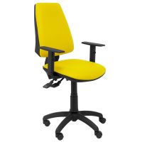 piqueras y crespo elche s similpiel silla de oficina brazos regulables amarillo