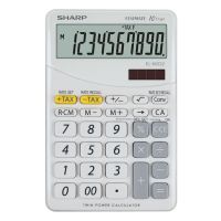 sharp el-m332 calculadora 10 digitos blanca