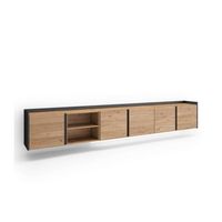 mueble tv secadero-01 suspendido con puertas abatibles