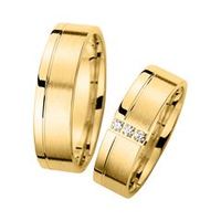 alianzas oro amarillo con diamantes ancho 6 mm