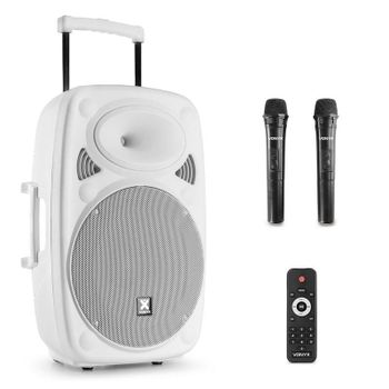 Altavoces Vonyx Karaoke inalámbricos Bluetooth 1000 W con mando y micrófonos