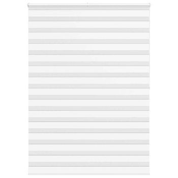 Estor Cebra Blanco 165x200 Cm Tejido Ancho 160,9 Cm Poliéster Vidaxl