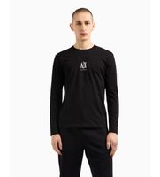 ax armani exchange para hombre xm000364af12308uc001 camiseta de manga larga negro xs casual algodon