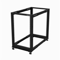startech soporte marco abierto 18u 4x columnas ajustable de 22 a 40 negro