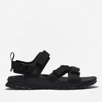 timberland garrison trail leather and textile-blend sandals - uk 105