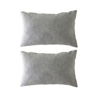 guy laroche - 2 fundas de cojin  jacquard tevere-b 30x50 cm gris