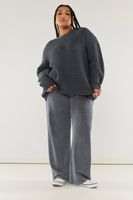 yours jersey gris antracita de punto gofre mujer curvy y tallas grandes yours