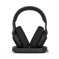 auricular fractal design scape inalambrico y alambrico negro con base de carga y microfono boom