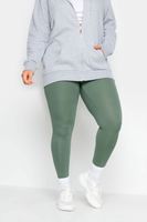 yours leggings verdes elasticos mujer curvy y tallas grandes yours