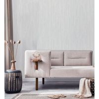 papel pintado vinilico lavable con textura en alto relieve color blanco - bissen texture 681669 de gaulan - rollo de 10 m x 106 m