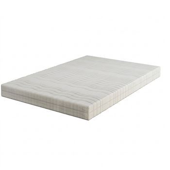 Colchón 160x200 Firmeza Media, Colchón Ergonómico De Espuma, Funda Transpirable 3d, Blanco