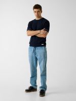 jeans jogger de media altura