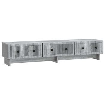 Mueble De Tv 147 X 34,5 X 30 Cm Gris Sonoma Vidaxl
