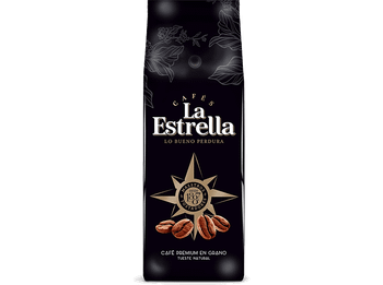 Café en grano - La Estrella Premium, Tueste natural, 500 g
