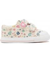 de conguitos sneakers velcros flores multicolor