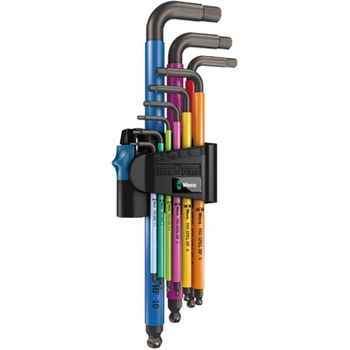 Llave Allen Larga Color Juego 9 Piezas 1.5-10 Mm - Wera - 950spkl/9sm Hf