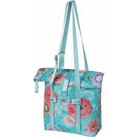 basil bolsa bloom field 20l impermeable poliester azul flores con reflectantes 30x15x38 cm