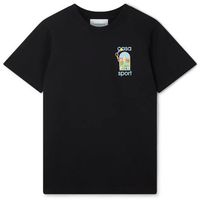 casablanca camiseta t-shirt le jeu colore black para mujer