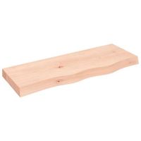 encimera de bano  mueble de bano madera maciza sin tratar 80x30x2-6 cm