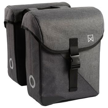 Alforja Doble Para Bicicleta 800 Gris Y Negro 33 L Willex