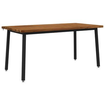 Mesa De Comedor - Mesa De Cocina Cuadrada 160 X 80 X 75 Cm Natural