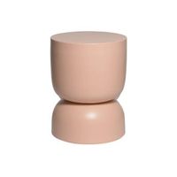 mesa auxiliar rincon de sofa mesita metal o32 x h42cm nude