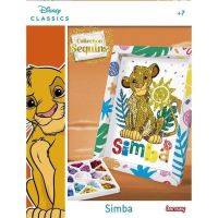 kit de manualidades lansay el rey leon lentejuelas