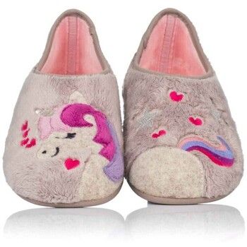 Vulladi Pantuflas Zapatilla de casa -Unicornio- para mujer