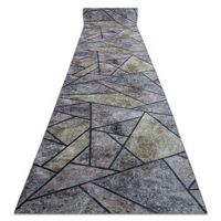 alfombra de pasillo con refuerzo de goma lotus mosaic 22010 mosaico gr 80x730 cm
