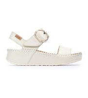 pikolinos para mujer w1c-0709 sandalias de piel marina blanco -altura cuna 5cm- 41 3 a 5cm hebilla casual clasico