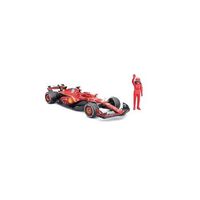 burago coche f1 ferrari sfr 16 incluye figura de leclerc escala 124