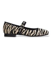 carmela para mujer 16256106-cebra bailarinas 162561 negro 39 1 a 3cm hebilla casual animal print
