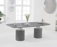 antonio 220cm grey marble dining table