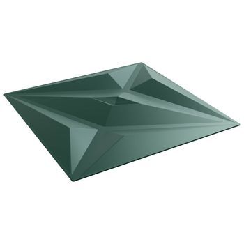 Paneles De Pared 24 Uds. 50 X 50 Cm Verde Estrella Espuma Xps Vidaxl