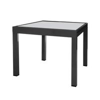 mesa exterior thais extensible aluminio 80 -160 gris