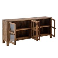 aparador 160 x 35 x 71 cm natural madera de mango