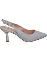 sandalias para mujer polka 433 plata 36