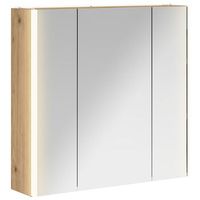 armario con espejo de bano roble artisan 635 x 155 x 605 cm vidaxl
