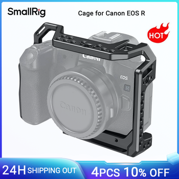Jaula de cámara SmallRig para Canon EOS R con zapata fría y jaula de diseño antitorsión con 1/4