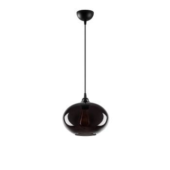Lámpara De Techo Smoked-050 Humo Metal Vidrio 27x27x120 Cm