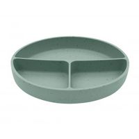 plato dividido con base de succion platinum silicone sage