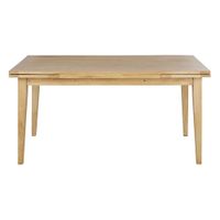 mesa de comedor extensible de mango macizo de 160 a 240 cm